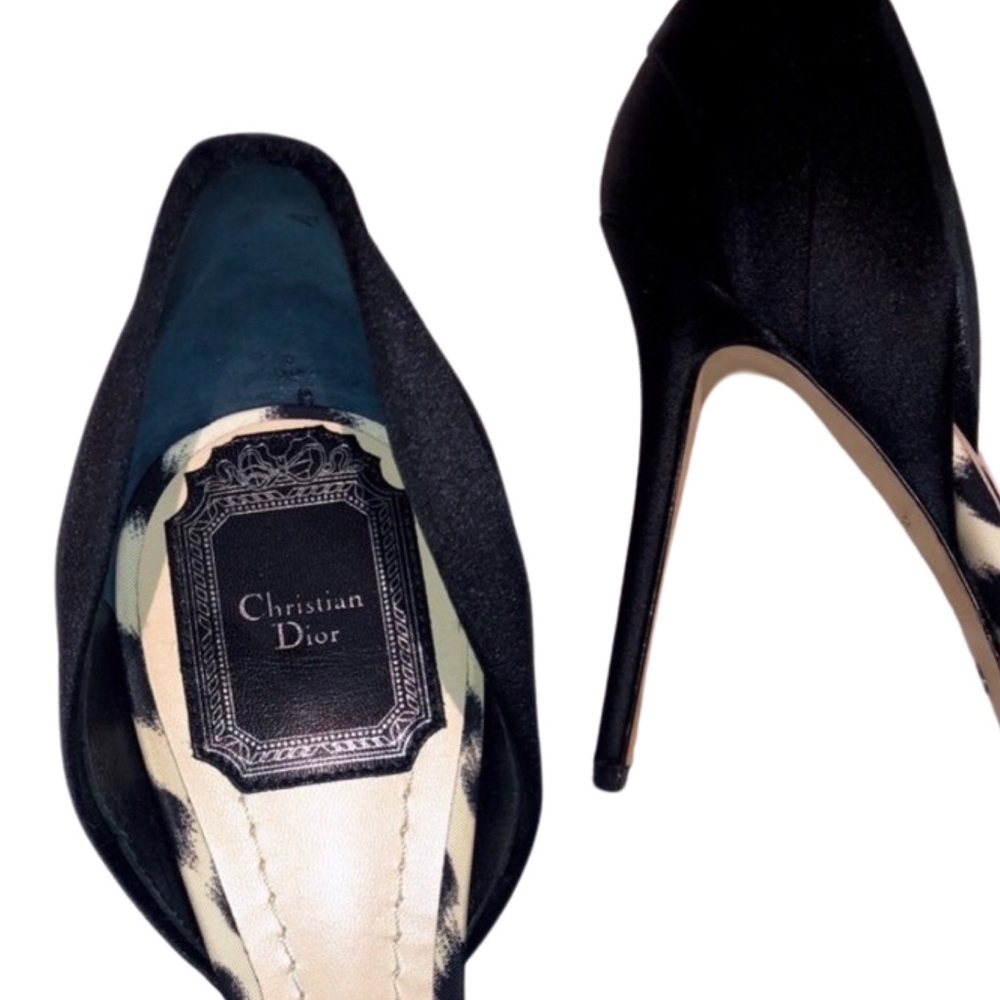 Christian Dior Couture Black & White heels - Picture 2 of 8